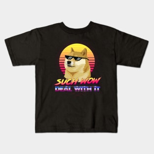Such wow, deal with it. Kids T-Shirt